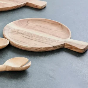 CASA ACACIA CHIC Plato Con Asa Natural> Fuentes Para Servir