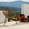CASA ACAPULCO Silla Lounge Negro, Natural> Sillas Lounge