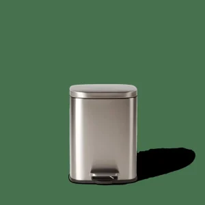 CASA ADELE Cubo Con Pedal 12L Plateado> Cubos De Basura | Papeleras
