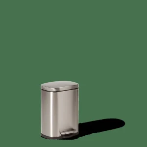 CASA ADELE Cubo Con Pedal 5L Plateado> Cubos De Basura | Papeleras