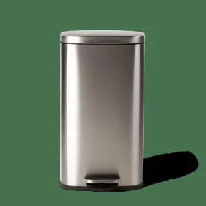 CASA ADELE Cubo Con Pedal 30L Plateado> Cubos De Basura | Papeleras
