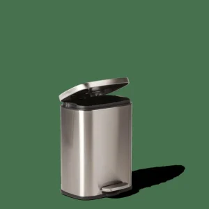 CASA ADELE Cubo Con Pedal 12L Plateado> Cubos De Basura | Papeleras