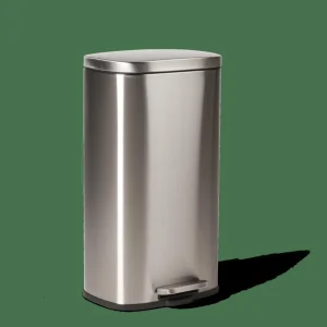 CASA ADELE Cubo Con Pedal 30L Plateado> Cubos De Basura | Papeleras
