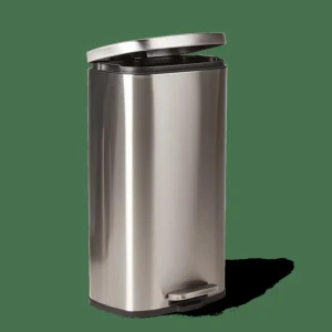 CASA ADELE Cubo Con Pedal 30L Plateado> Cubos De Basura | Papeleras