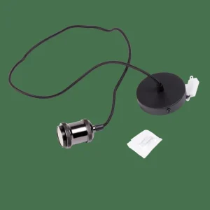 CASA ALU Lámpara Colgante Negro, Metal> Lámparas Colgantes