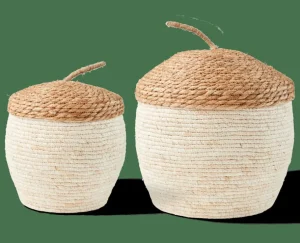 CASA ALVIN Cesta De Almacenaje Con Tapa Marrón, Natural> Cestas De Almacenaje | Otoño