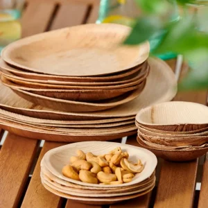 CASA ARECA LEAF Platos Juego De 6 Natural> Platos