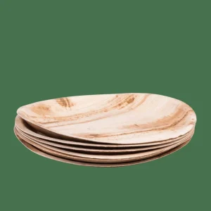 CASA ARECA LEAF Platos Juego De 6 Natural> Platos
