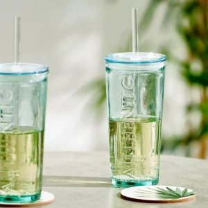 CASA AUTHENTIC Vaso Con Pajita Transparente> Vasos Con Pajita