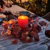CASA AUTUMN Corona De Hojas Marrón> Decoracion Colgante | Otoño