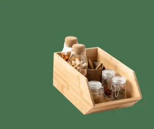 CASA BAMBOO Organizador Apilable Natural> Latas | Taperes