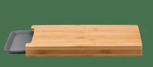 CASA BAMBOO Tabla Para Cortar Con Recipiente Gris, Natural> Tablas De Cortar