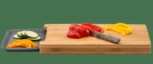 CASA BAMBOO Tabla Para Cortar Con Recipiente Gris, Natural> Tablas De Cortar