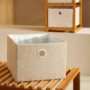 CASA BASIC BOUCLE Cesta De Almacenaje Off White/sand> Cestas De Almacenaje
