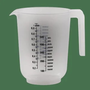 CASA BASIC Vaso Graduado 1L Transparente> Instrumentos De Cocina