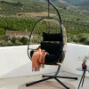 CASA BAZAI Silla Colgante Con Soporte Negro> Sillas Colgantes