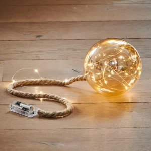 CASA BLOXEM Bola Decorativa Con 21 Leds Dorado> Lámparas Led