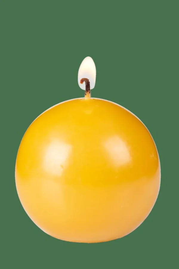 CASA BOLA Vela Esférica Amarillo> Velas