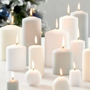 CASA BOLA Vela Esférica Blanco> Velas