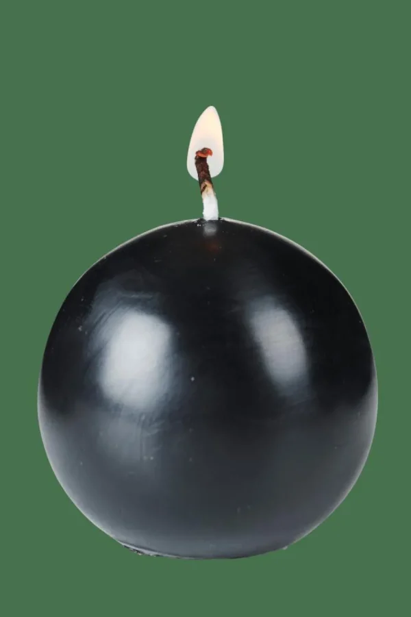 CASA BOLA Vela Esférica Negro> Velas