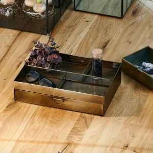 CASA BRASS Organizador De Escritorios Bronceado> Cajas De Almacenamiento | Cajas Para Cartas