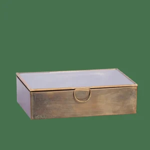 CASA BRUSH Caja De Almacenaje Dorado> Cajas De Almacenamiento