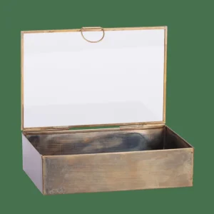 CASA BRUSH Caja De Almacenaje Dorado> Cajas De Almacenamiento