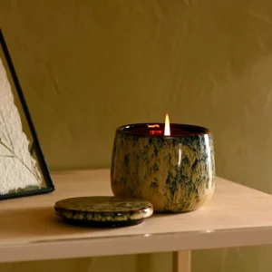 CASA CERAMIC Vela En Tarro Azul> Velas