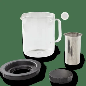 CASA CHAI Tetera 1,5 L Negro, Transparente> Accesorios De Té