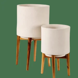 CASA CHIARO Macetero Blanco> Soportes Para Plantas