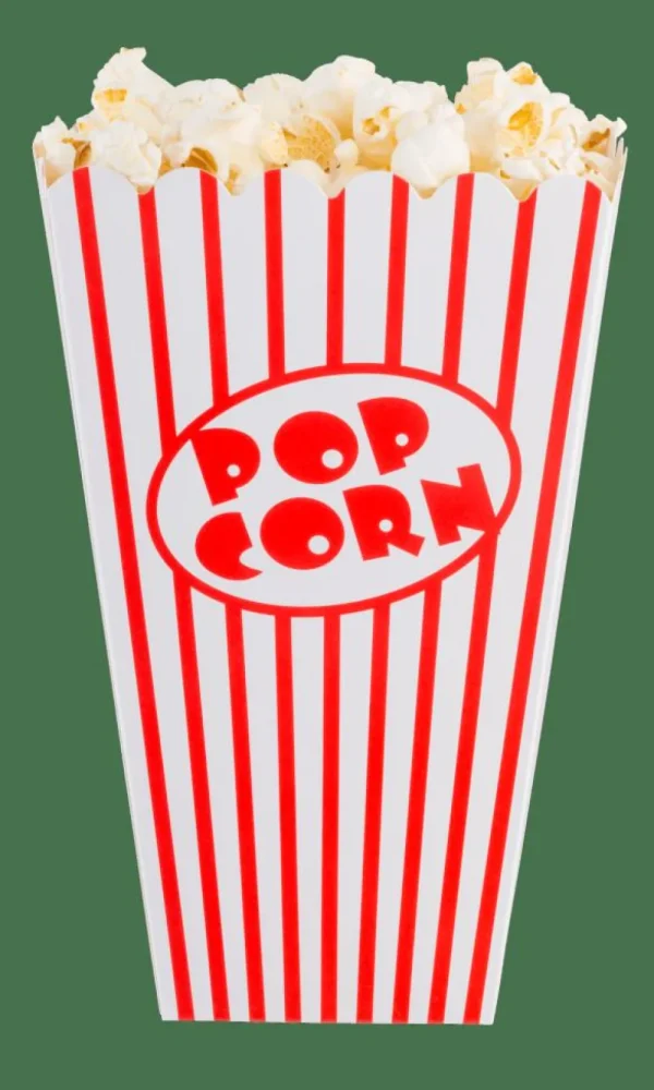 CASA CINEMA Vaso De Palomitas Juego De 8 Blanco, Rojo> Accesorios De Cocina