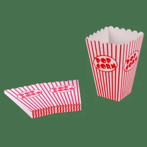 CASA CINEMA Vaso De Palomitas Juego De 8 Blanco, Rojo> Accesorios De Cocina