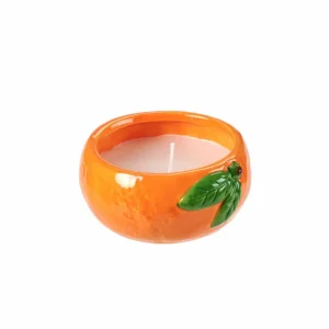 CASA CITRONELLA Bandeja De Terracota Naranja> Velas Para Exterior