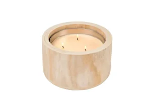 CASA CITRONELLA WOOD Vela De Jardín Beis> Velas Para Exterior