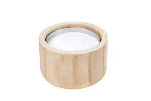 CASA CITRONELLA WOOD Vela De Jardín Blanco> Velas Para Exterior