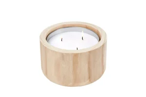 CASA CITRONELLA WOOD Vela De Jardín Blanco> Velas Para Exterior