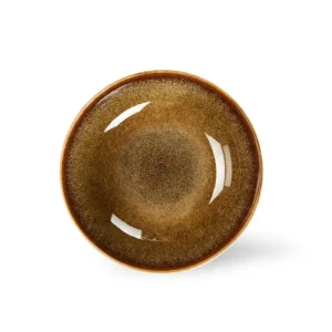 CASA COZY BROWN Plato Hondo Marrón> Platos