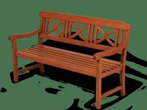 CASA CROS Banco Ancho Asiento: 131cm> Bancos De Jardín