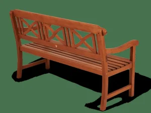 CASA CROS Banco Ancho Asiento: 131cm> Bancos De Jardín