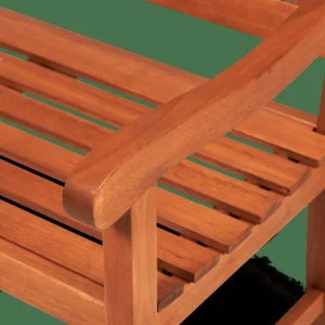 CASA CROS Banco Ancho Asiento: 131cm> Bancos De Jardín