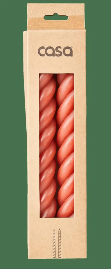 CASA CURL Velas Juego De 2 Rojo> Velas