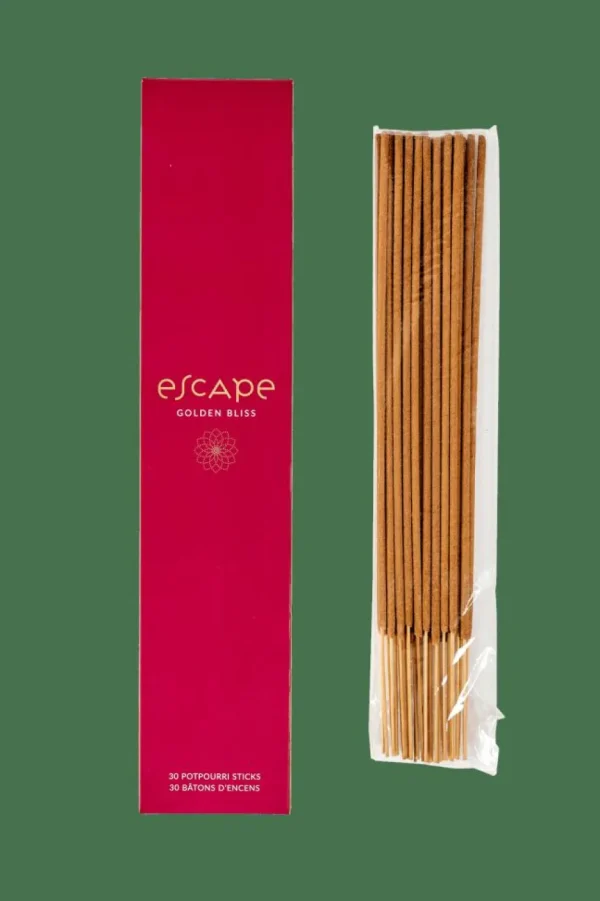 CASA ESCAPE GOLDEN BLISS Incienso 30 Palillos Burdeos> Articulos Aromáticos
