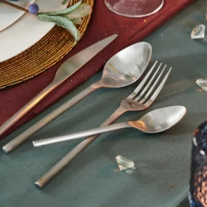 CASA ETNA SATIN Cubierto De 16 Piezas Plateado> Juegos