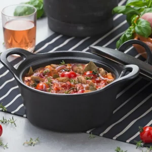 CASA FERO Cazuela Para Horno Con Tapa 80 CL Negro> Fuentes De Horno