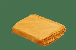 CASA FLANELLA Manta Amarillo Oscuro> Mantas