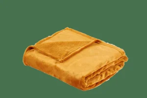 CASA FLANELLA Manta Amarillo Oscuro> Mantas