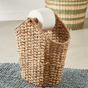 CASA FLORES Soporte Rollos WC Revistero Natural> Accesorios Water