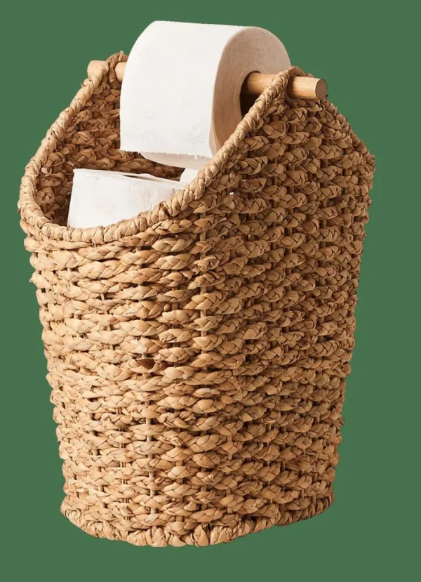 CASA FLORES Soporte Rollos WC Revistero Natural> Accesorios Water