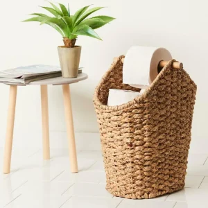 CASA FLORES Soporte Rollos WC Revistero Natural> Accesorios Water