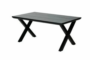 CASA FORMAX Mesa De Jardín Con Patas En X Negro> Mesas De Jardín